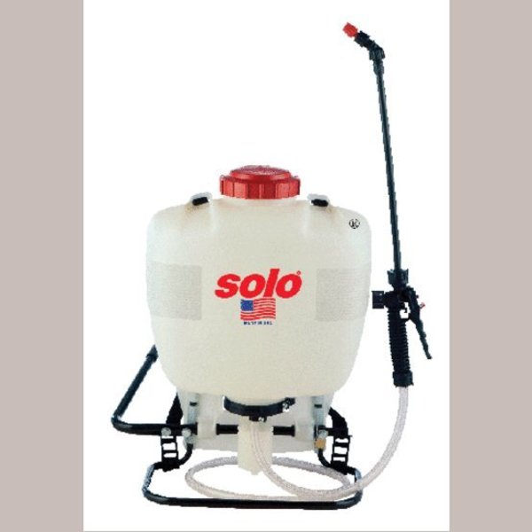 4 gal. Backpack Sprayer, Polyethylene Tank, Cone, Fan, Jet Spray Pattern, 48