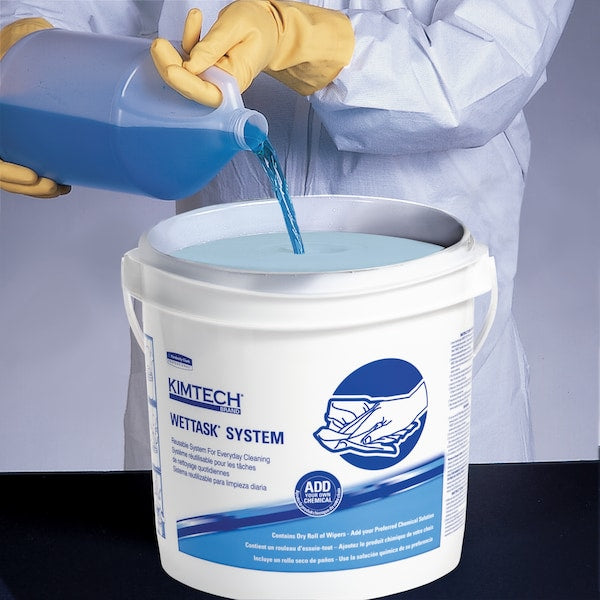 Dry Wipe Roll, White, Hydroknit, Wet Task for Solvents, 275 Wipes, 9 in x 15 in