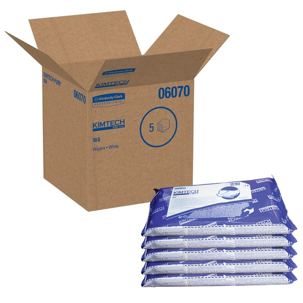 Clean Room Wet Wipes, White, Soft Pack, Polypropylene, Clean Rooms and Food Processing, 40 Wipes