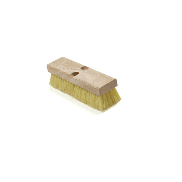 Deck Scrubber, Yellow, 10 in L Overall