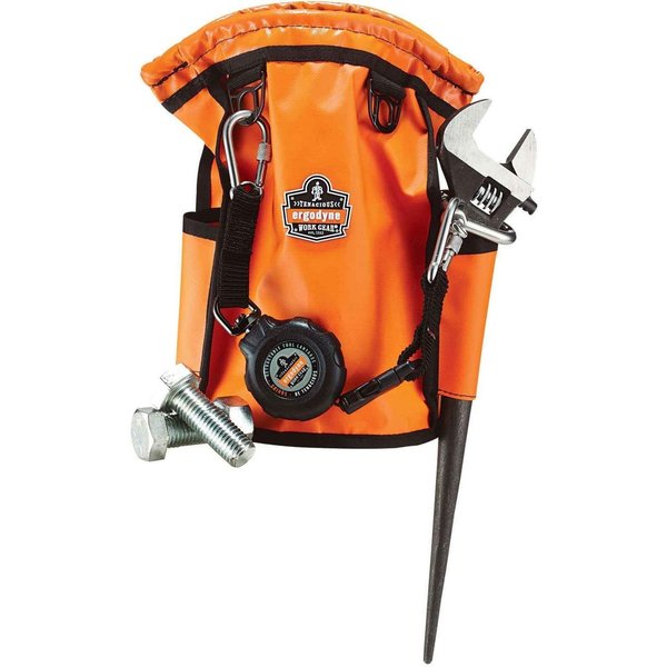 Topped Parts Pouch, Tarpaulin, Waterproof Tarpaulin, Orange, 12