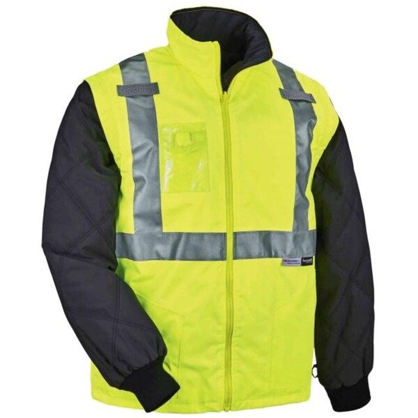 Hi Vis Thermal Jacket Kit, Lime, 5XL
