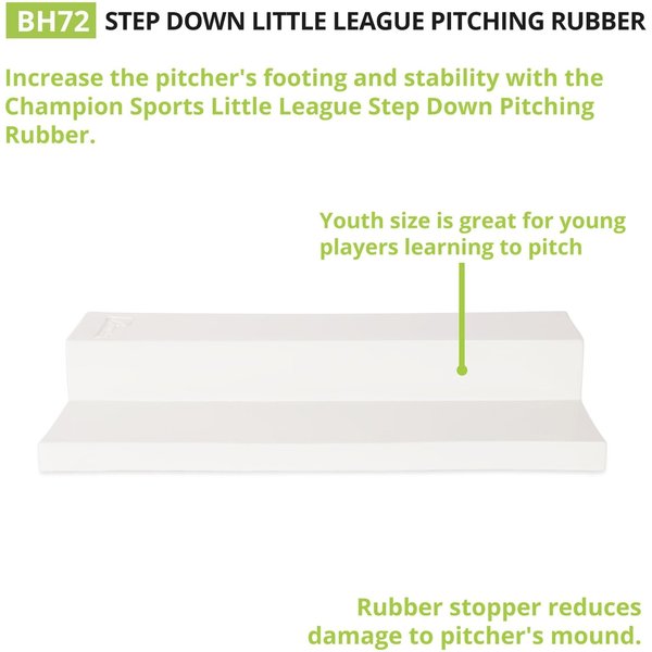 Little League Step Down Pitching Rubber