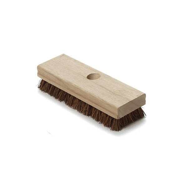 Hand Scrub Brush, Brown, 8 in L Overall