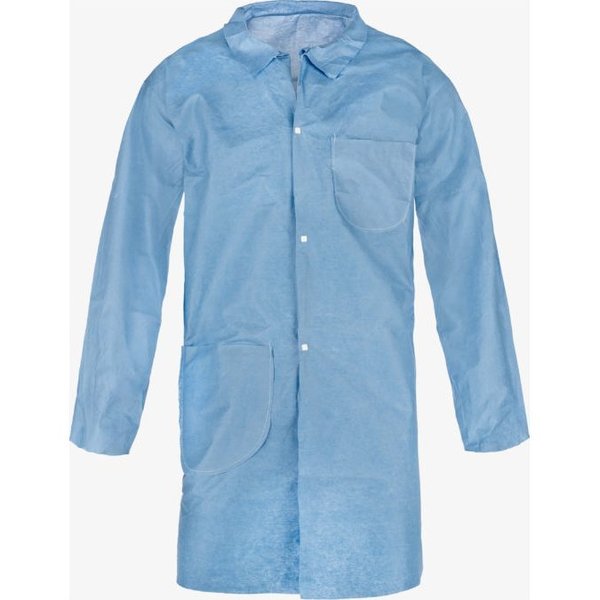 Lab Coat, SnapFrt, W/2 Pkt, Size XL 30, PK30