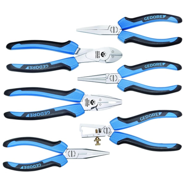 6 Piece Pliers Set 2-Component Handle