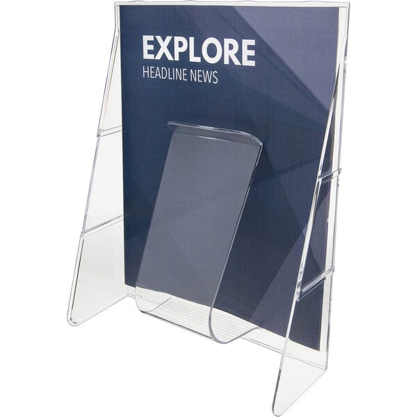 Magazine Holder, 1 Compartment, Clear