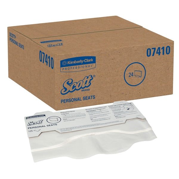 Toilet Seat Cover WHT Dispos 125 Cover/Pk 24 Pks/Cs