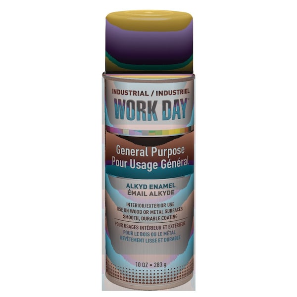 Spray Paint, Yellow, Gloss, 10 oz