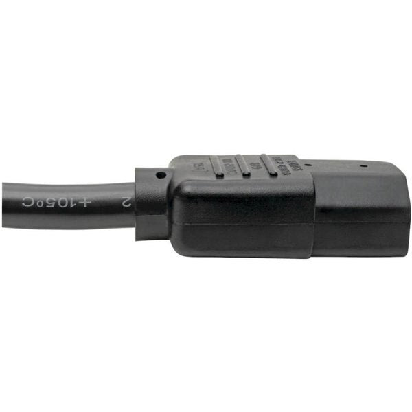 Power Cord, HD, C14 to C15, 15A, 14AWG, 6ft