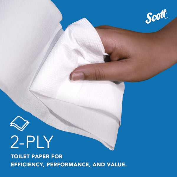 High-Capacity Jumbo Roll Toilet Paper, 2-Ply, White, Non-perforated, (1,000'/Roll, 12 Rolls/Case)