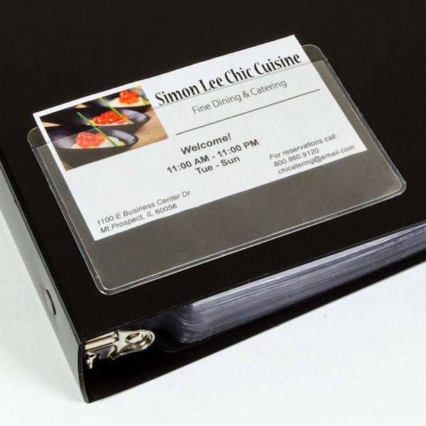 Top Load Business Card Holder, Pk10