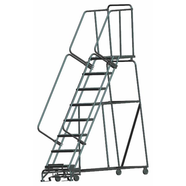 Stock Picking Roll Ladder, Steel, 80 in.H