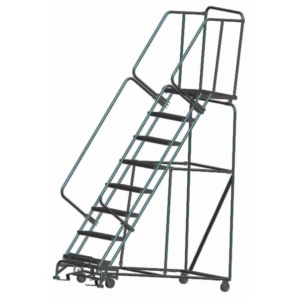 Stock Picking Roll Ladder, Steel, 80 in.H