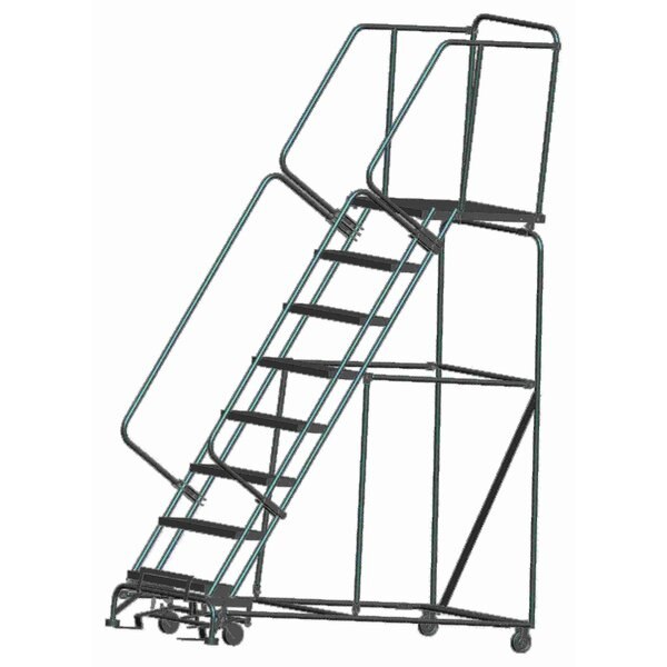 Stock Picking Roll Ladder, Steel, 80 in.H