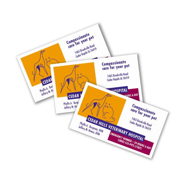 Magnetic Business Cards, Inkjet, Whi, PK30
