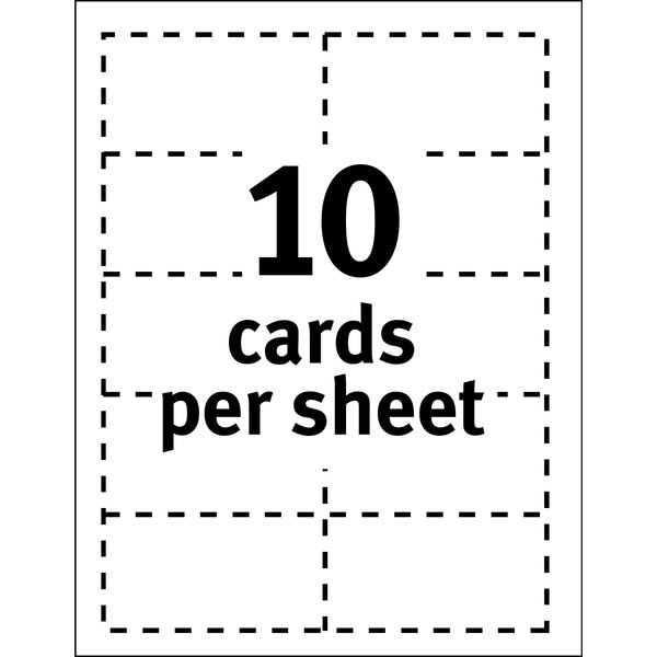 Magnetic Business Cards, Inkjet, Whi, PK30