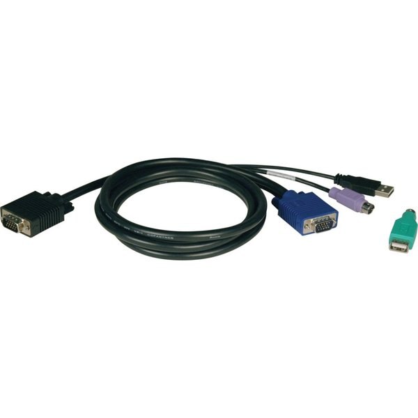 USB/PS2 Cable, KVM, B040/B042 Series, 15ft