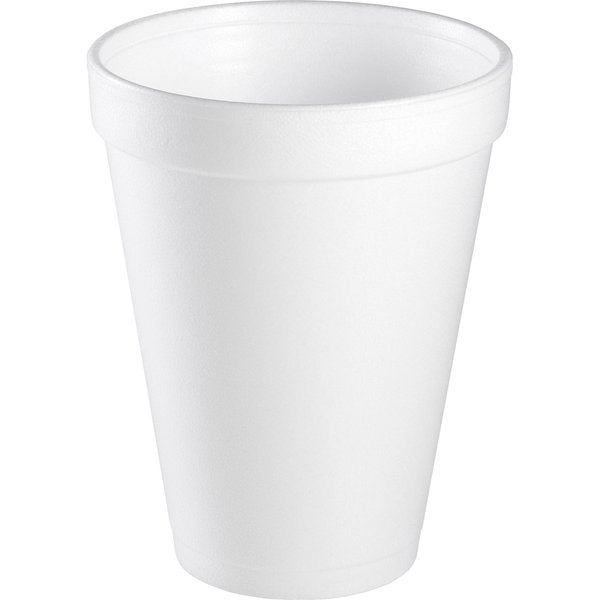 Disposable Cold/Hot Cup 12 oz. White, Foam, Pk1000