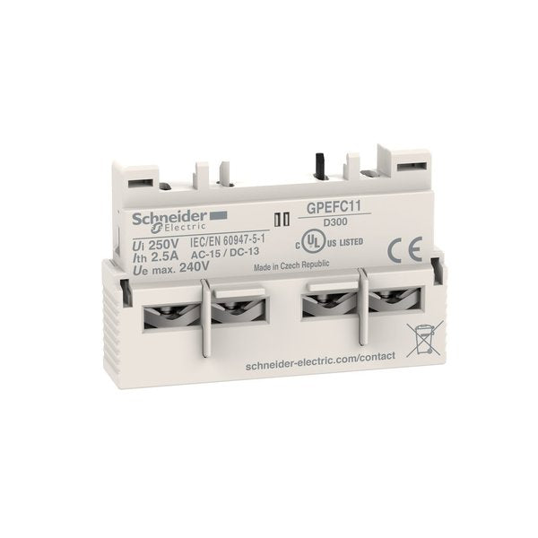 Auxiliary Contact Block, 1NO/1NC, 2.5 A