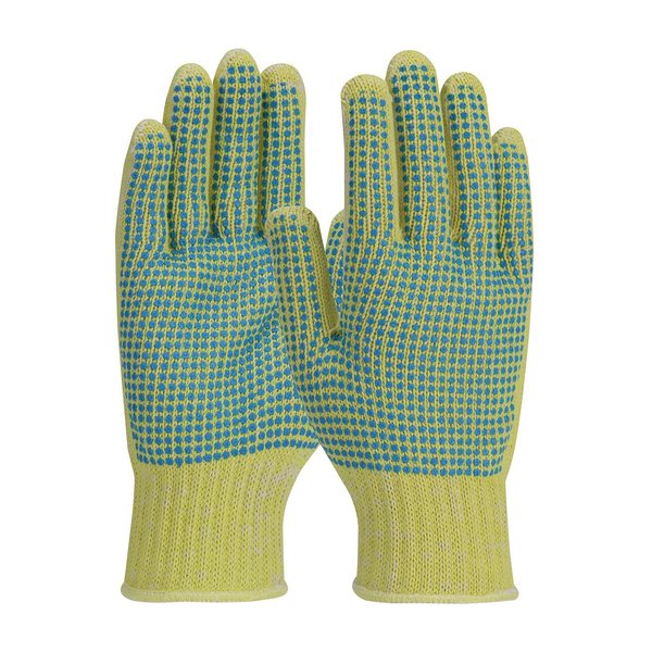 Cut Resistant Coated Gloves, A2 Cut Level, PVC, L, 12PK
