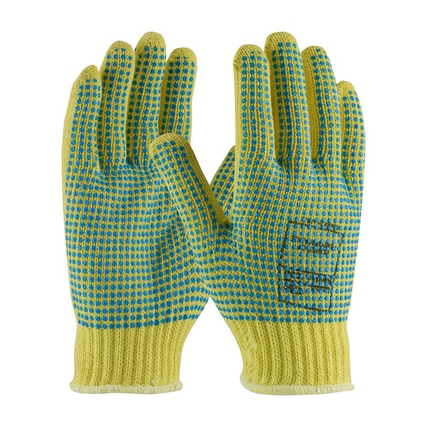 Cut Resistant Coated Gloves, A3 Cut Level, PVC, S, 12PK