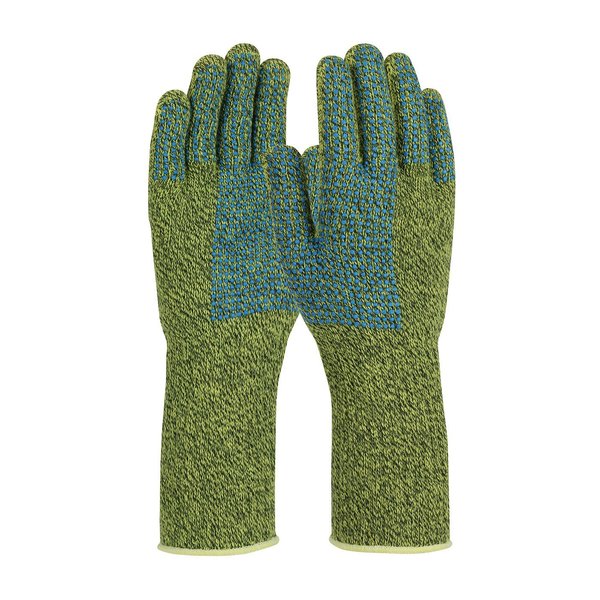 Cut Resistant Coated Gloves, A6 Cut Level, PVC, L, 1 PR
