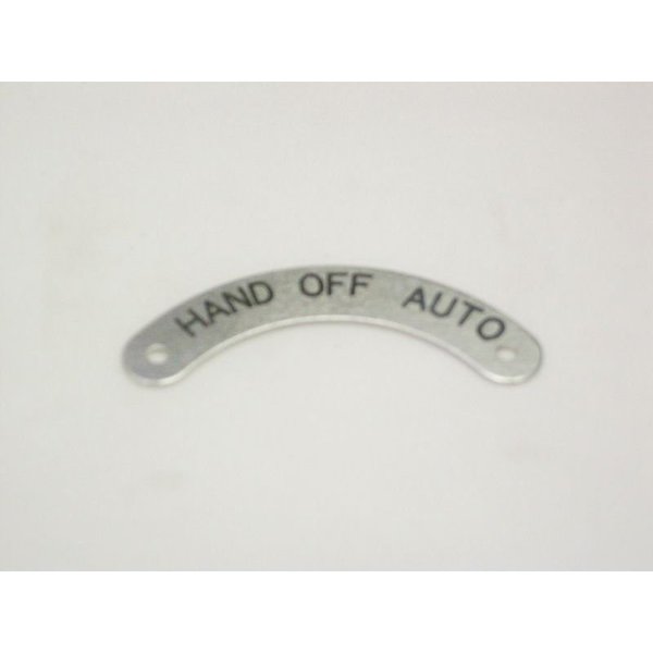 Std Legend Plate, Hand-Off-Auto