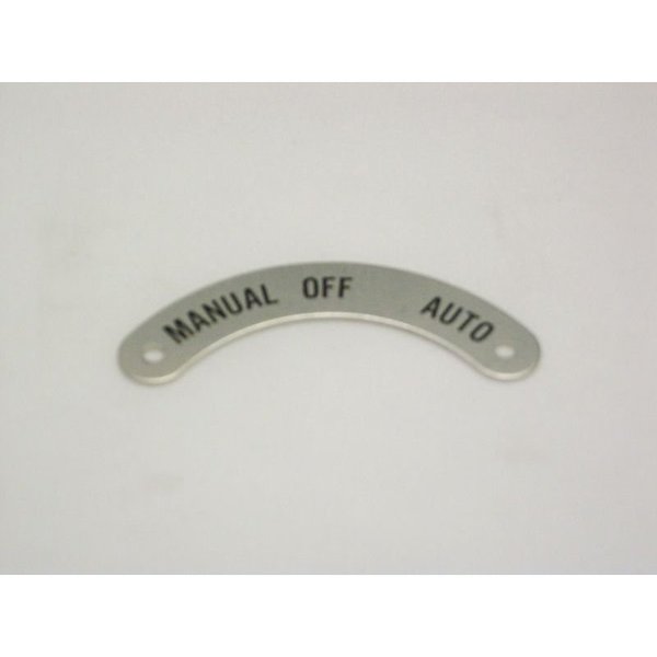 Standard Legend Plate, Manual-Off-Auto