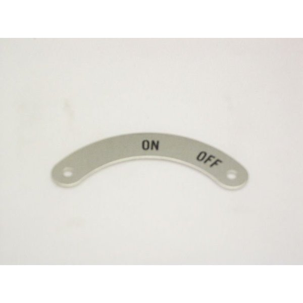Standard Legend Plate, On-Off