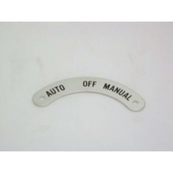 Standard Legend Plate, Auto-Off-Manual
