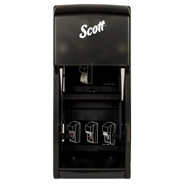 Vertical Single Roll Toilet Paper Dispenser (09021), Black, 6.0
