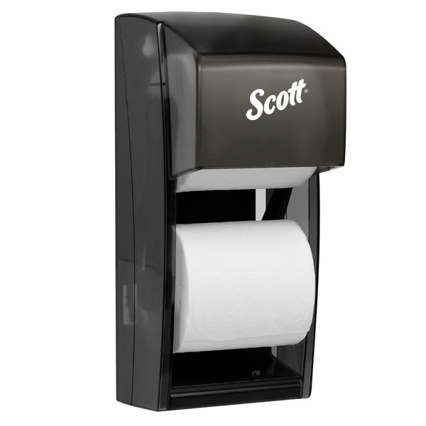 Vertical Single Roll Toilet Paper Dispenser (09021), Black, 6.0