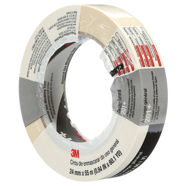 Masking Tape, Tan, Rubber, 24mm W