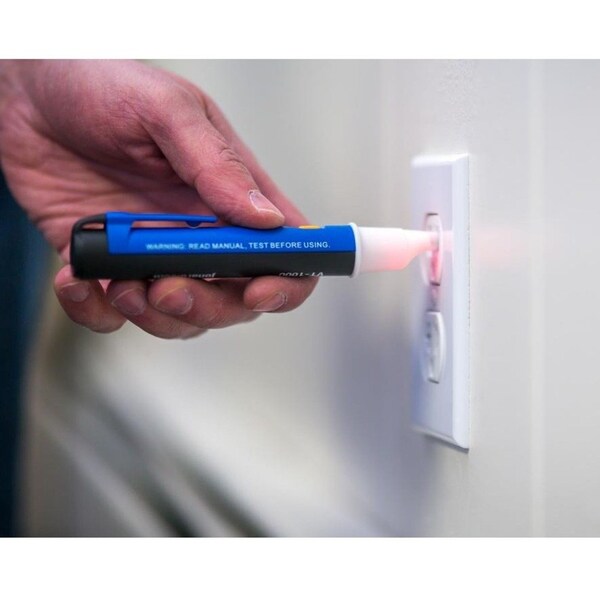 Non-Contact Voltage Detector, 90 to 1000V AC, 6 in Length, LED Indication, CAT IV Safety Rating