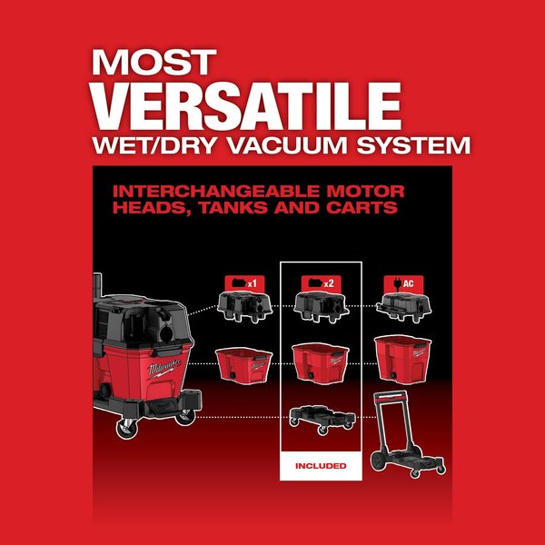 M18 FUEL 9 Gallon Dual-Battery Wet/Dry Shop Vacuum Kit