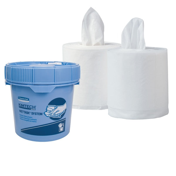Bucket Dispenser, Blue, Bucket, Plastic