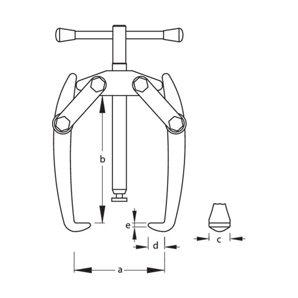 Battery-Terminal Puller, 2-Arm Pattern