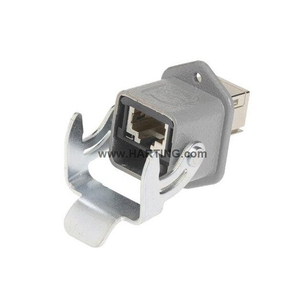Han 3A RJ45 Panel Feed-Through, Poles 8