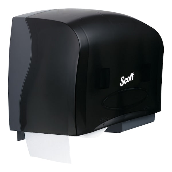 Coreless Twin Toilet Paper Dispenser HighCap 20x6x11 BLK