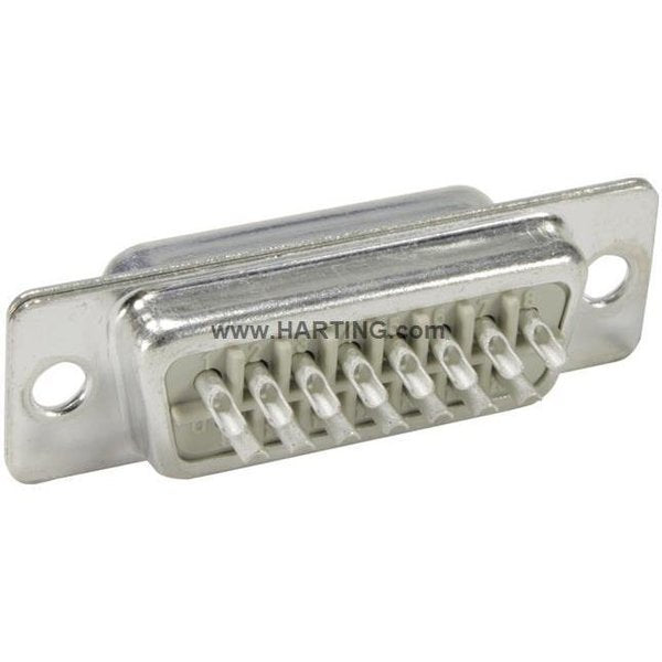 Fixing Flange D-Sub Connector, Black