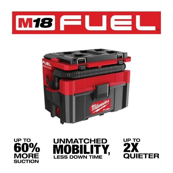 M18 FUEL PACKOUT 2.5 Gallon Wet/Dry Vacuum (Tool Only)