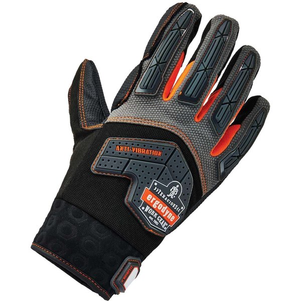 Anti-Vibration Gloves, Black, XL, PR