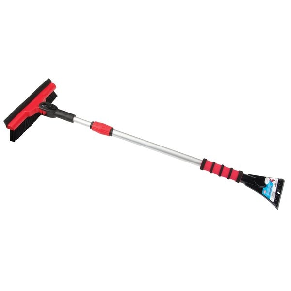 Snow Brush, Pivot Head, Alum, 34 to 52 In