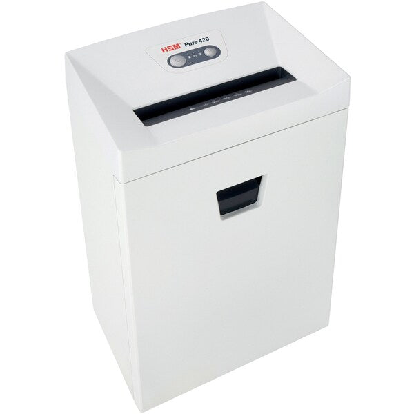 Paper Shredder, Strip-Cut, White, 9.2 gal.
