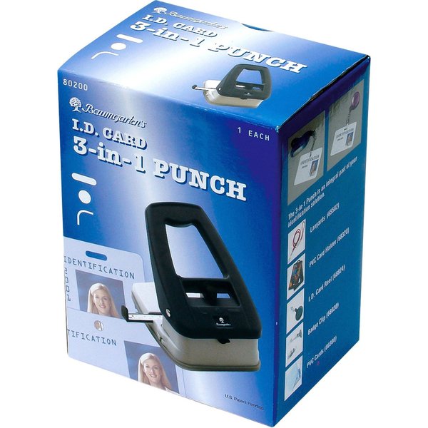 Card Punch, For ID Cards, Black