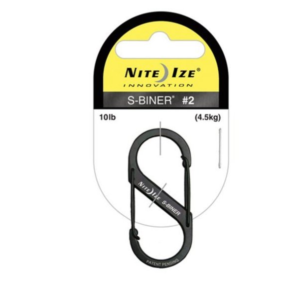 Double Gated Carabiner, 2 In., Black