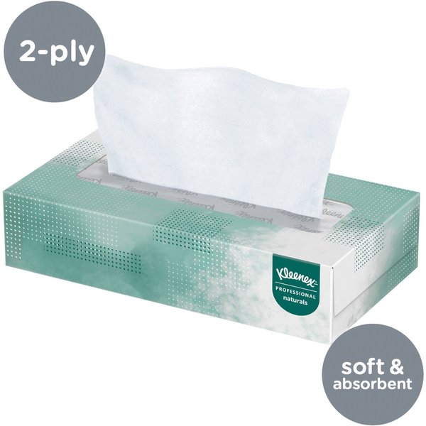 Naturals, 2 Ply Facial Tissue, 48 Boxes, 125 Sheets per Box