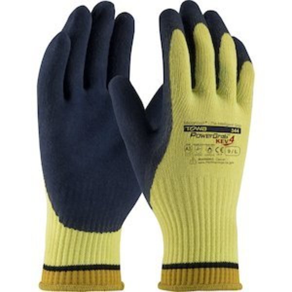 Cut Resistant Coated Gloves, A3 Cut Level, Latex, XL, 12PK