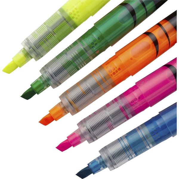Liquid Highlighter Set, Chisel Tip Fluorescent Colors PK10
